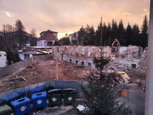 Szpital wyburzony do parteru