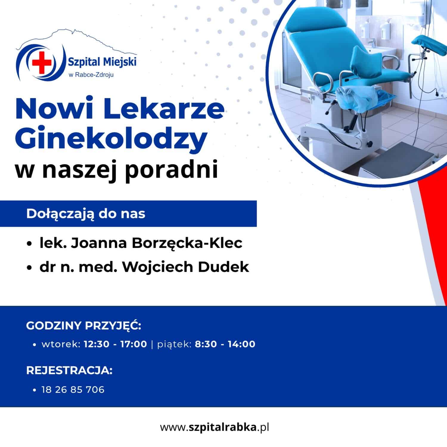 Nowi ginekolodzy w naszej poradni Nowi ginekolodzy w naszej poradni