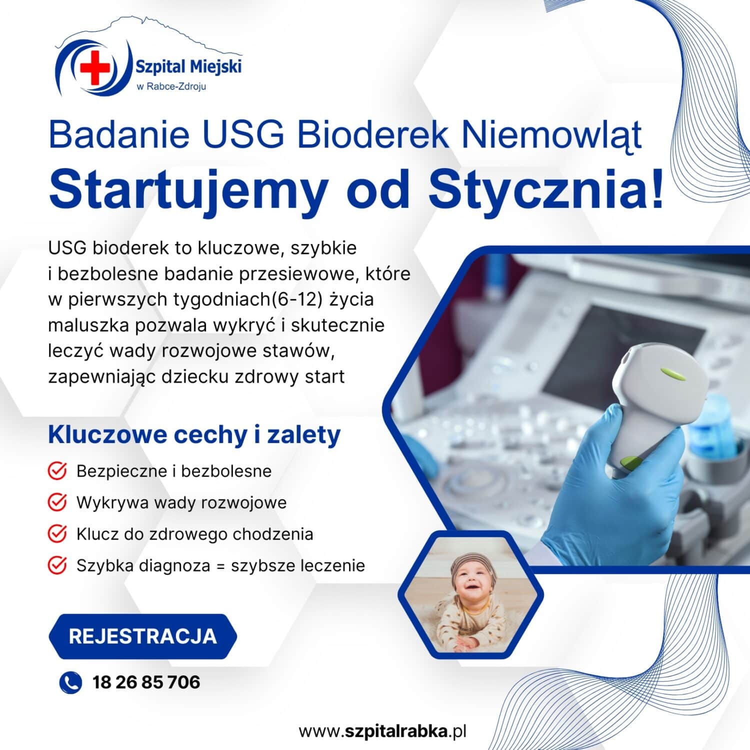 Badanie USG Bioderek Niemowląt – Startujemy od Stycznia w Naszej Poradni!