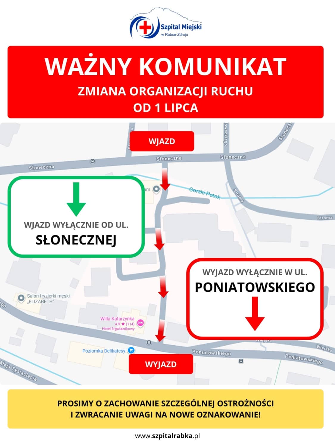 Zmiana organizacji ruchu od 1 lipca